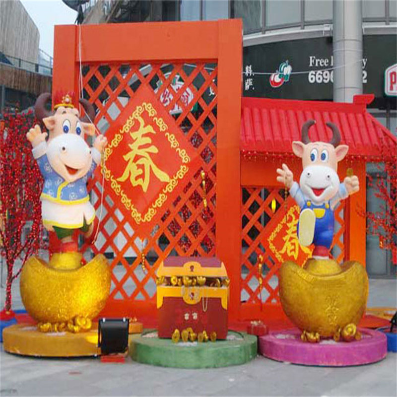 玻璃钢雕塑商业广场美陈售楼处展示区摆件步行街装饰品户外动物熊